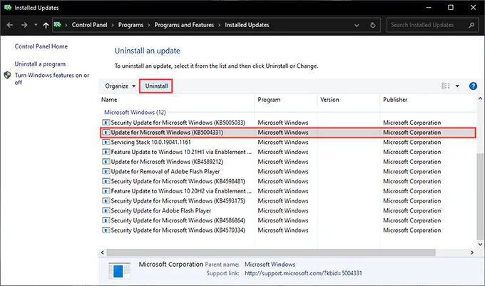 Cách khắc phục “Đã xảy ra sự cố khi khởi động logilda.dll” trong Windows 10 4 Cách khắc phục “Đã xảy ra sự cố khi khởi động logilda.dll” trong Windows 10