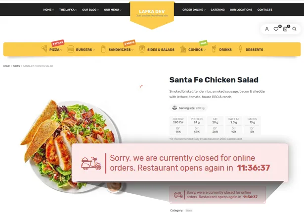 Lafka - WooCommerce Theme for Burger - Pizza & Giao đồ ăn - 5