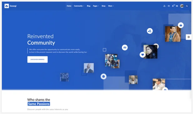 Gwangi - Tư cách thành viên đa năng PRO, Mạng xã hội & Cộng đồng BuddyPress Theme - 11