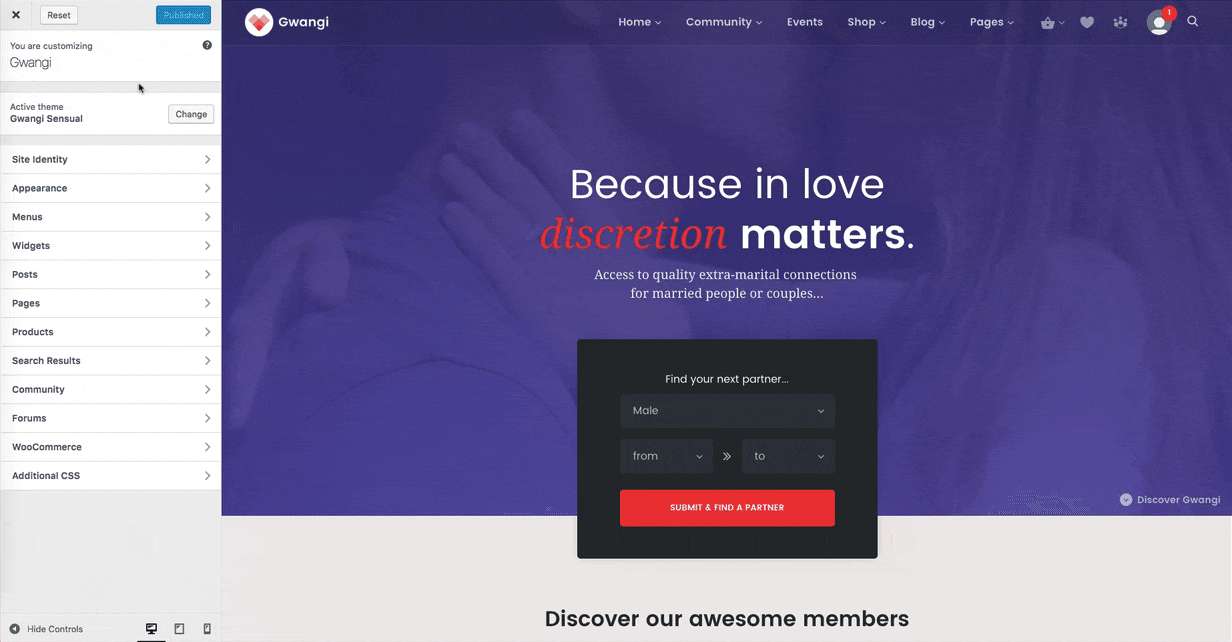 Gwangi - Tư cách thành viên đa năng PRO, Mạng xã hội & Cộng đồng BuddyPress Theme - 26