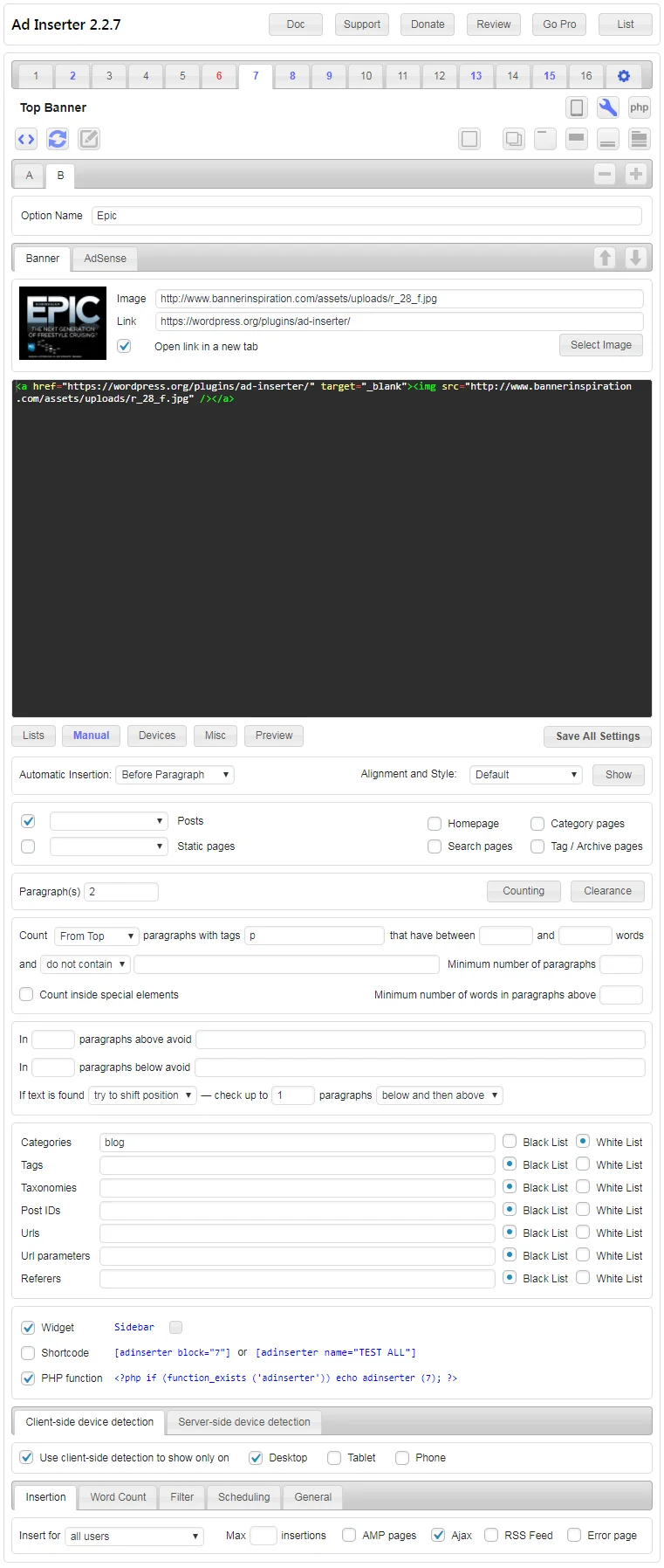 Ad Inserter Pro v2.8.2 NULLED - Advanced WordPress Ad Management Plugin 15 Ad Inserter Pro - Advanced WordPress Ad Management Plugin 14