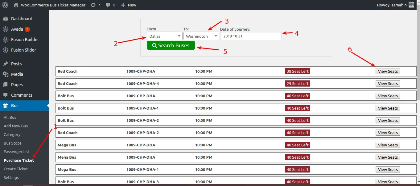 Bus Ticket Booking with Seat Reservation PRO 1