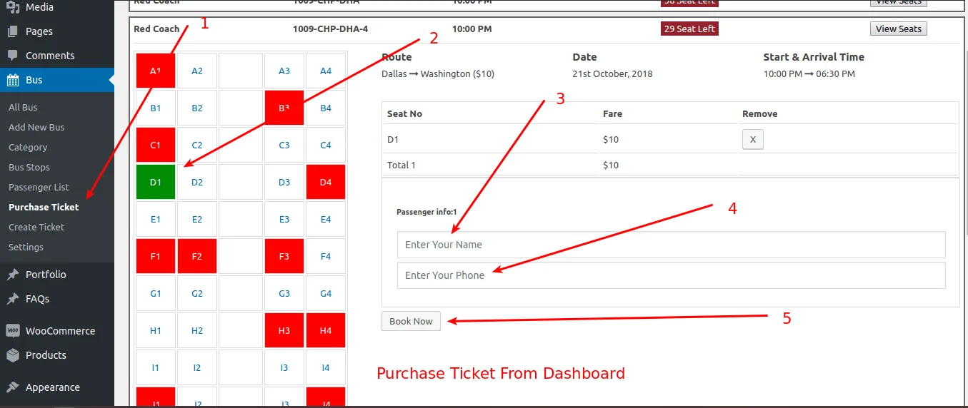 Bus Ticket Booking with Seat Reservation PRO 2