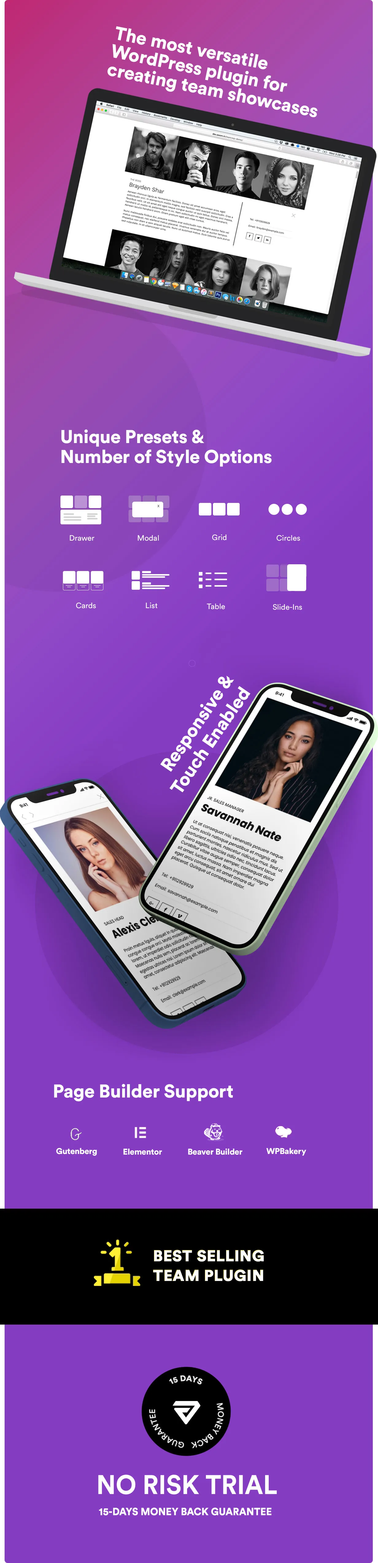 Tải xuống: The Team Pro - Team Showcase WordPress Plugin 1 Plugin nhóm dành cho WordPress