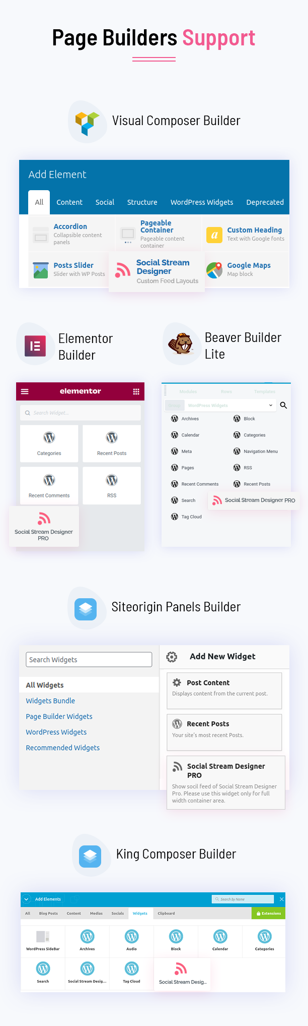 Social Stream Designer - Instagram Facebook Twitter Feed 6