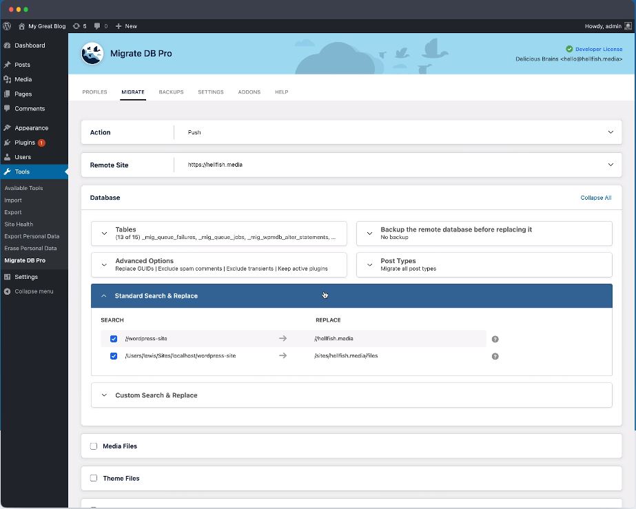 WP Migrate DB Pro 3