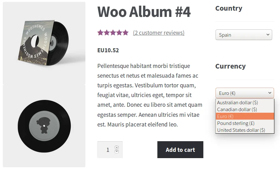 widget WooCommerce Price Based on Country Pro Add-on