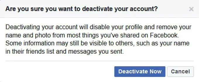 Cách hủy kích hoạt tài khoản Facebook thay vì xóa tài khoản 14 Cách hủy kích hoạt tài khoản Facebook thay vì xóa tài khoản