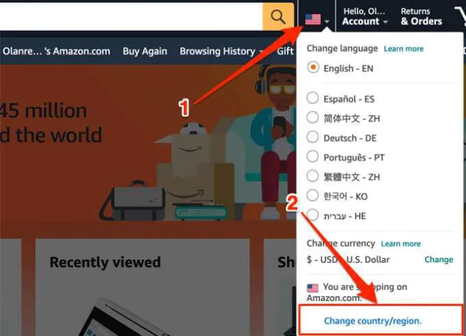 Tại sao Amazon của tôi bằng tiếng Tây Ban Nha? Ngôn ngữ và Quan trọng khác Settings 12 Tại sao Amazon của tôi bằng tiếng Tây Ban Nha? Ngôn ngữ và Quan trọng khác Settings