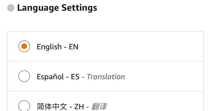 Tại sao Amazon của tôi bằng tiếng Tây Ban Nha? Ngôn ngữ và Quan trọng khác Settings 8 Tại sao Amazon của tôi bằng tiếng Tây Ban Nha? Ngôn ngữ và Quan trọng khác Settings