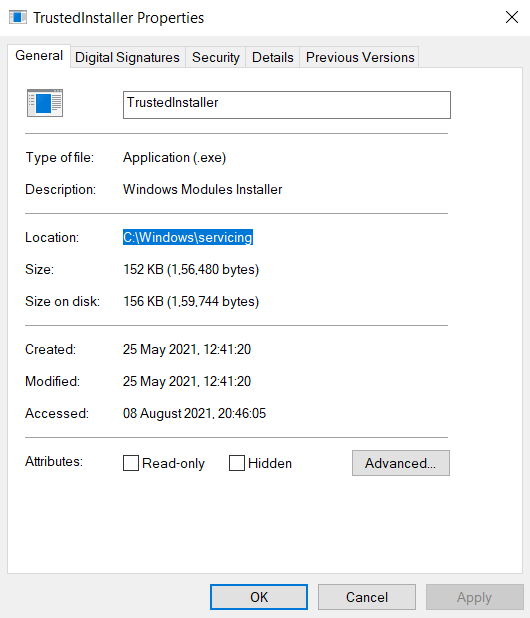 TrustedInstaller là gì và nó có an toàn không? 16 TrustedInstaller là gì và nó có an toàn không?