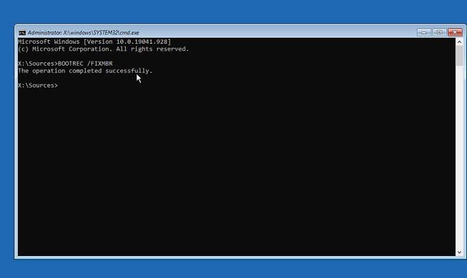Cách khắc phục MBR (Bản ghi khởi động chính) trong Windows 10 6 Cách khắc phục MBR (Bản ghi khởi động chính) trong Windows 10