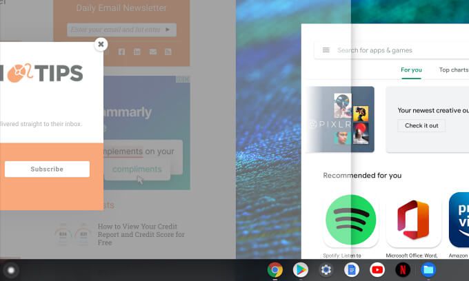 Cách chia đôi màn hình trên Chromebook 6 Cách chia đôi màn hình trên Chromebook