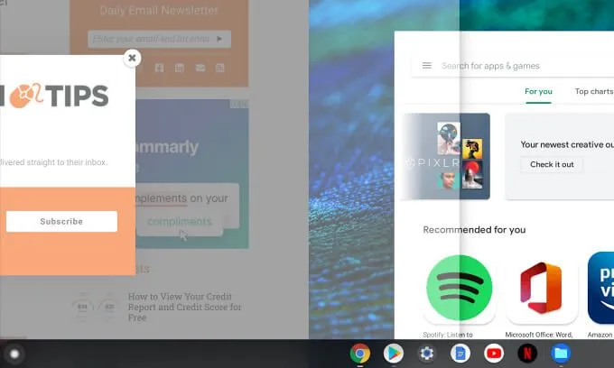 Cách chia đôi màn hình trên Chromebook 6 Cách chia đôi màn hình trên Chromebook