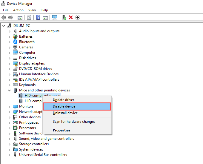 Khắc phục: Không thể tắt bàn di chuột trong Windows 10 36 Khắc phục: Không thể tắt bàn di chuột trong Windows 10
