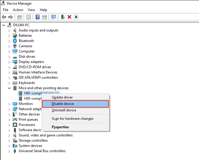 Khắc phục: Không thể tắt bàn di chuột trong Windows 10 36 Khắc phục: Không thể tắt bàn di chuột trong Windows 10
