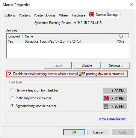 Khắc phục: Không thể tắt bàn di chuột trong Windows 10 10 Khắc phục: Không thể tắt bàn di chuột trong Windows 10