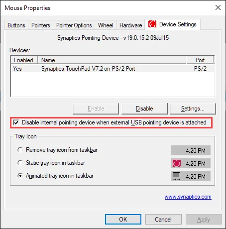 Khắc phục: Không thể tắt bàn di chuột trong Windows 10 10 Khắc phục: Không thể tắt bàn di chuột trong Windows 10