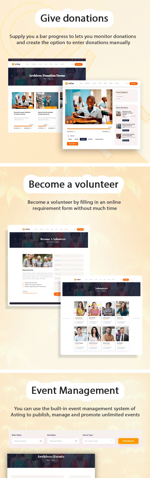 Asting - Charity & Donation WordPress Theme 3