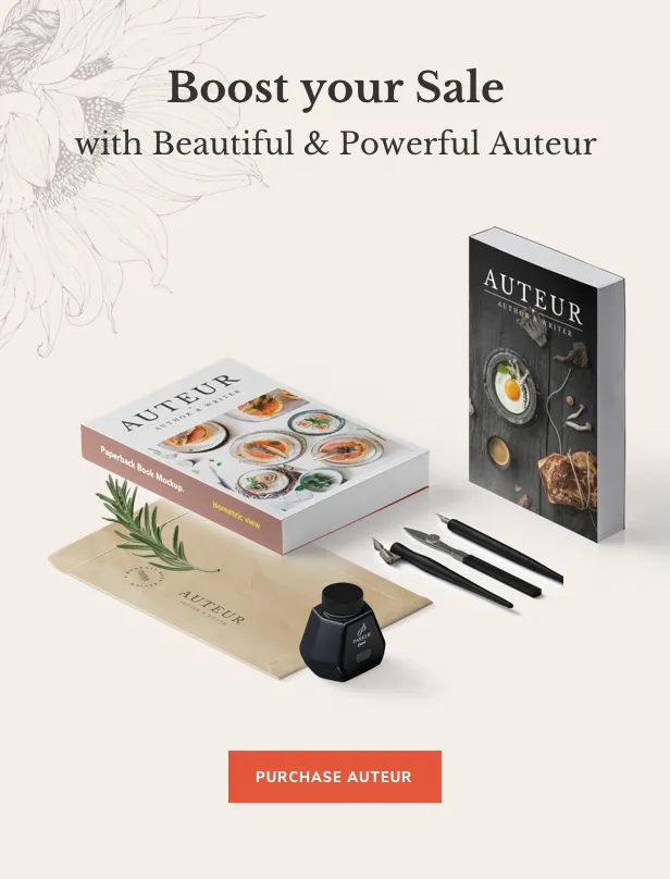 Auteur – WordPress Theme for Authors and Publishers 9