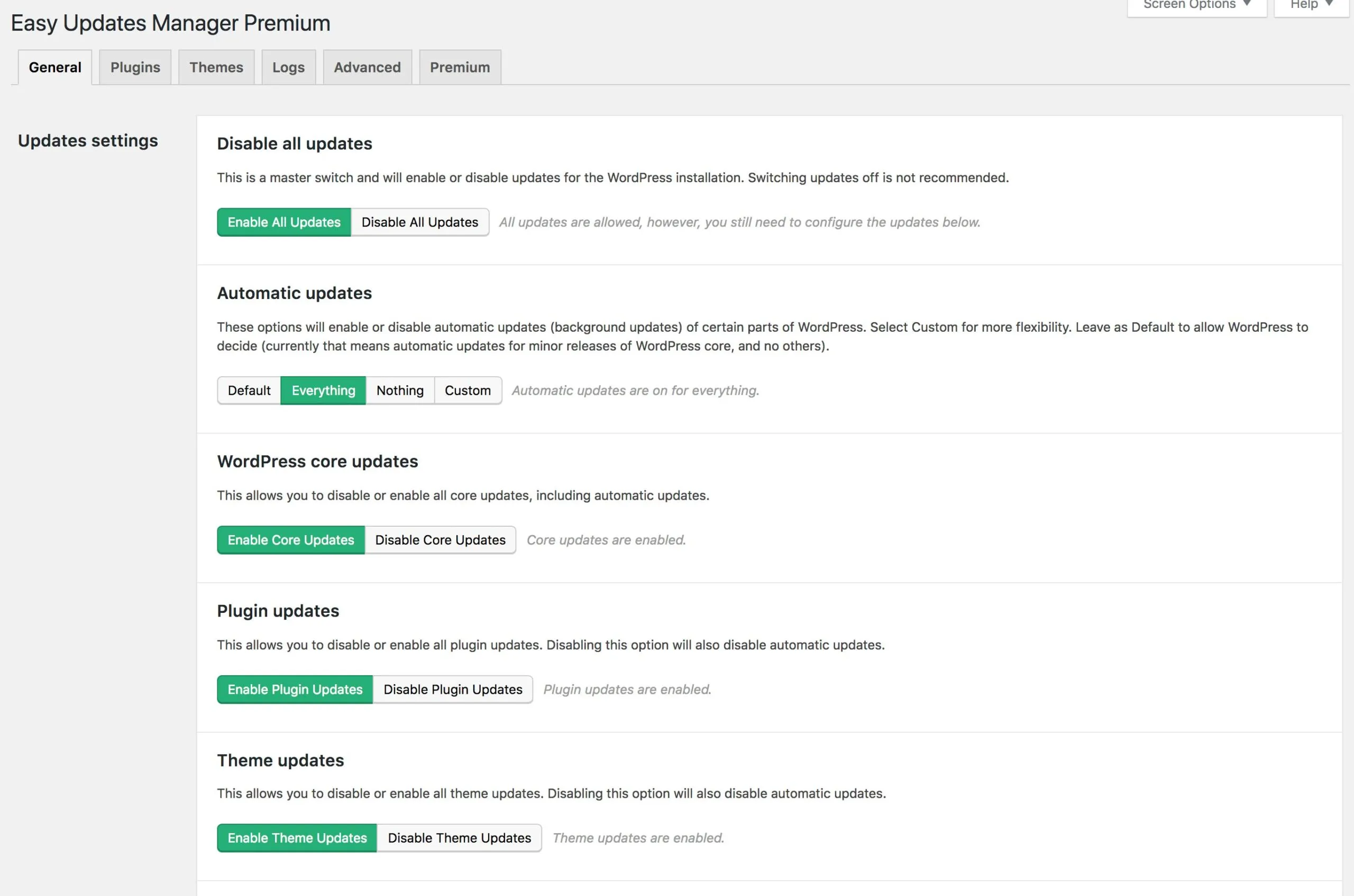 Easy Updates Manager Premium 3