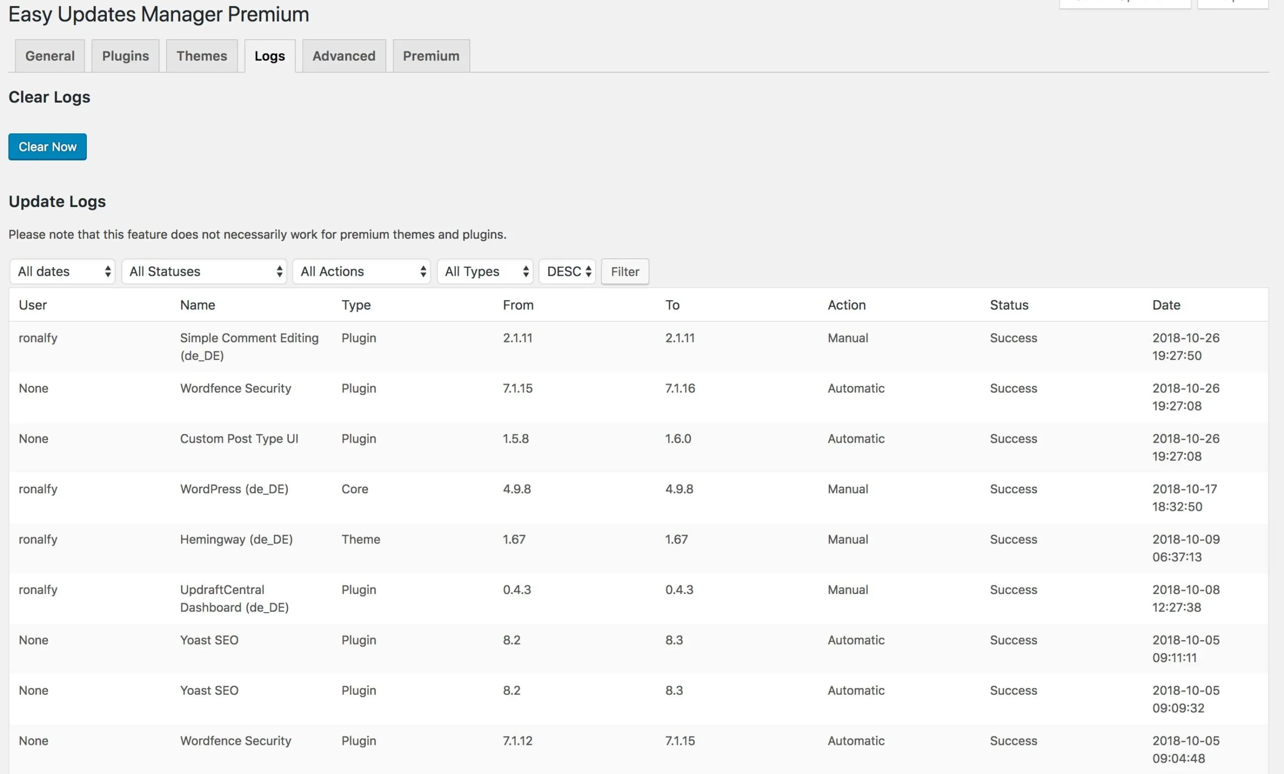 Easy Updates Manager Premium 6