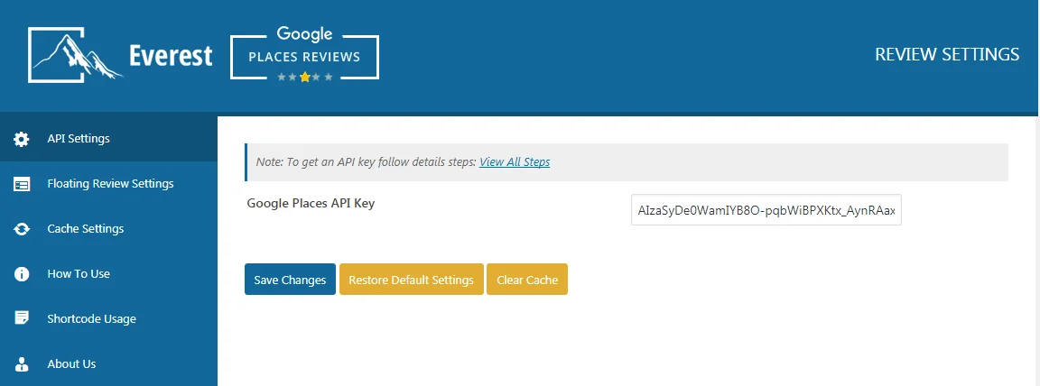 Everest Google Places Reviews - Best WordPress Plugin To Showcase Google Places 2