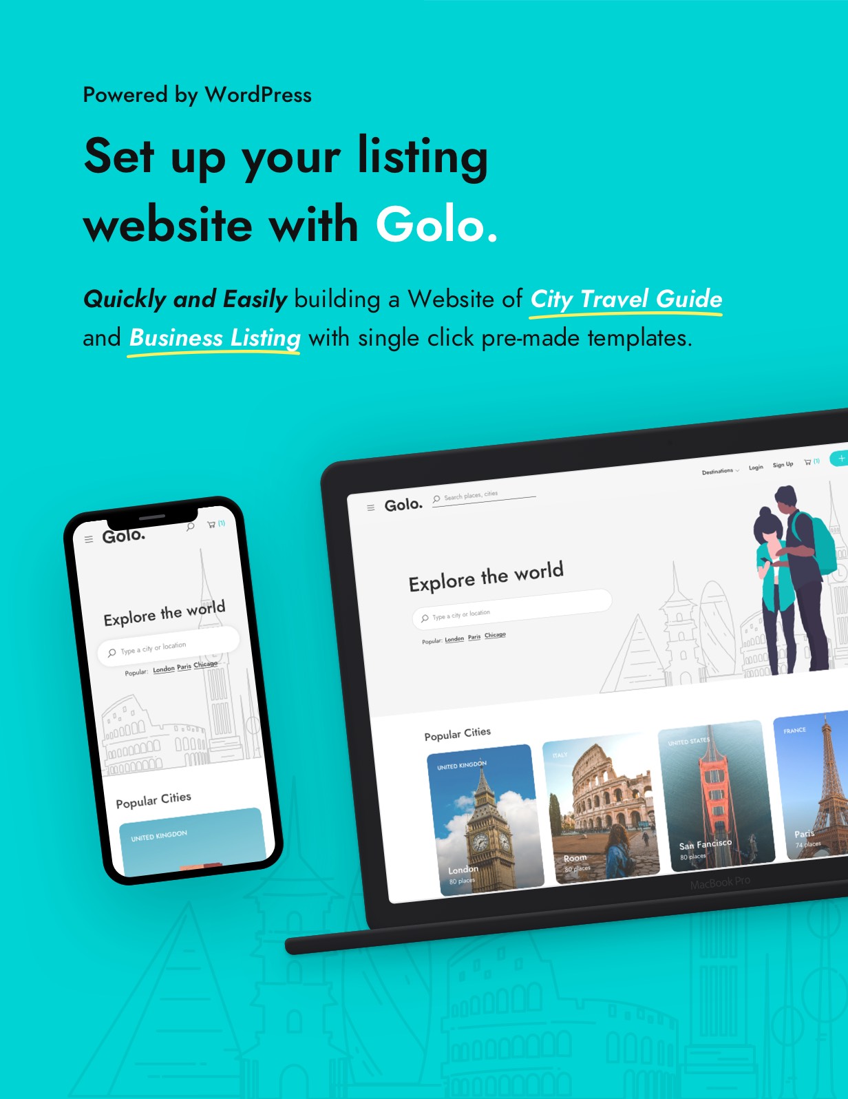 Golo - Directory & Listing, Travel WordPress Theme 3