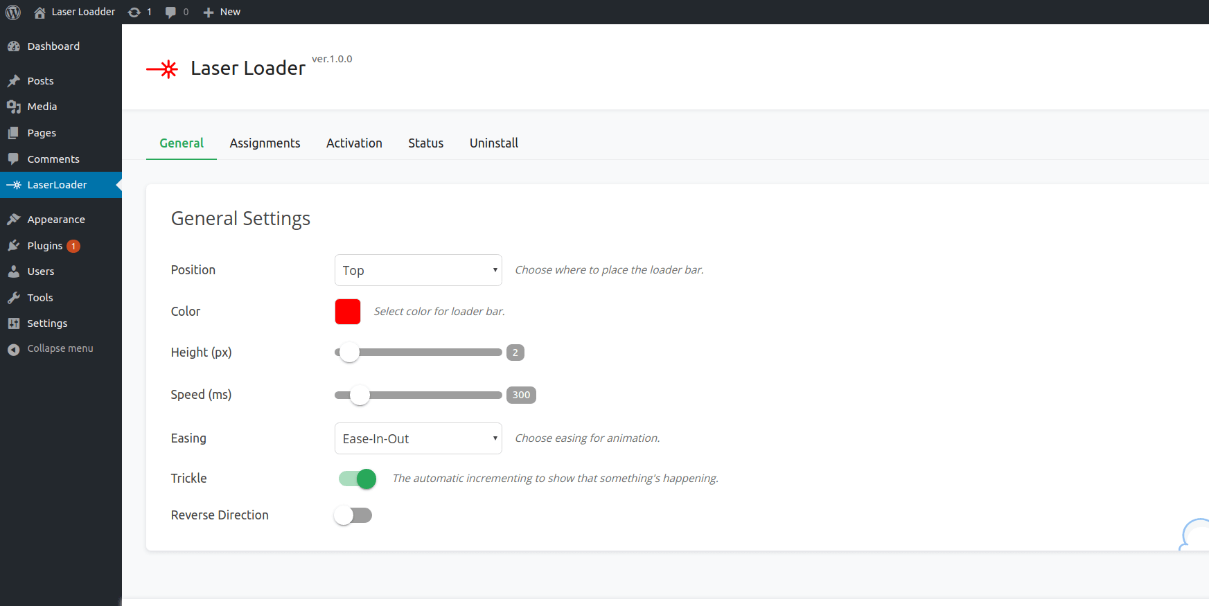 Laser Loader — Stylish Progress Bar Preloader 1