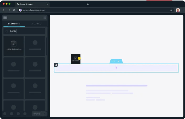 Exclusive Addons For Elementor Pro v1.4.6 NULLED 3 Lottie Animation Widget
