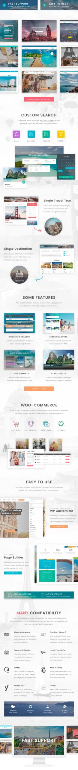 Love Travel - Creative Travel Agency WordPress 1