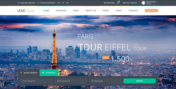 Love Travel - Creative Travel Agency WordPress 5