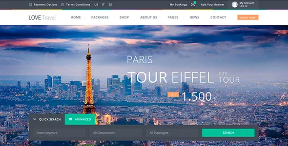 Love Travel - Creative Travel Agency WordPress 5