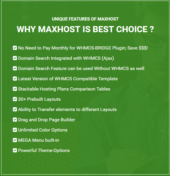 MaxHost - Web Hosting, WHMCS and Corporate Business WordPress Theme with WooCommerce 1