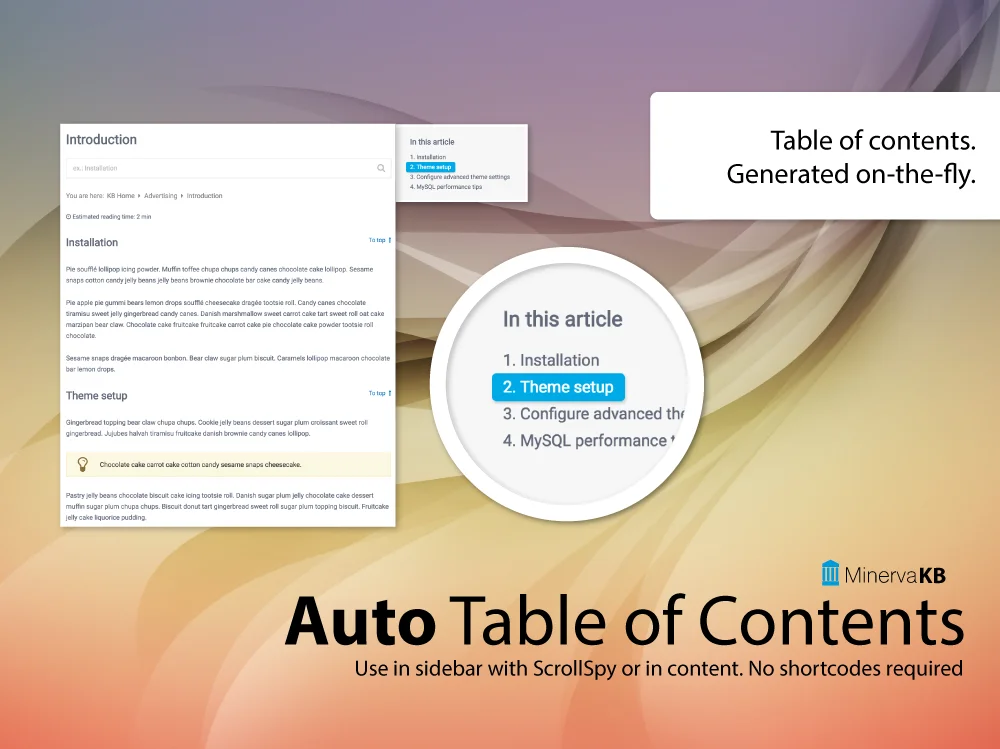 MinervaKB Knowledge Base for WordPress with Analytics 8