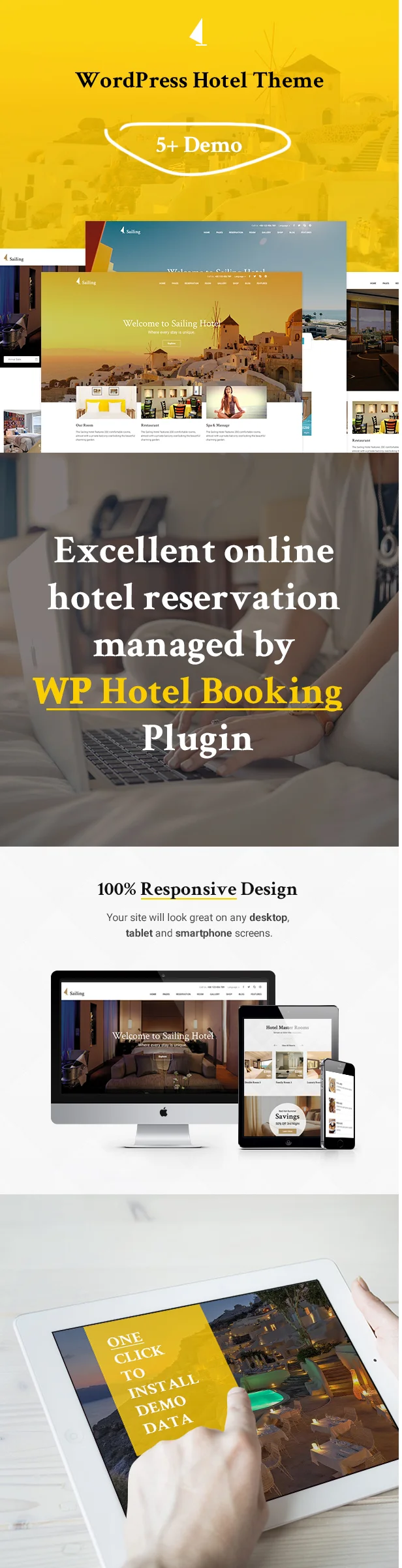 Sailing Hotel WordPress Theme 1