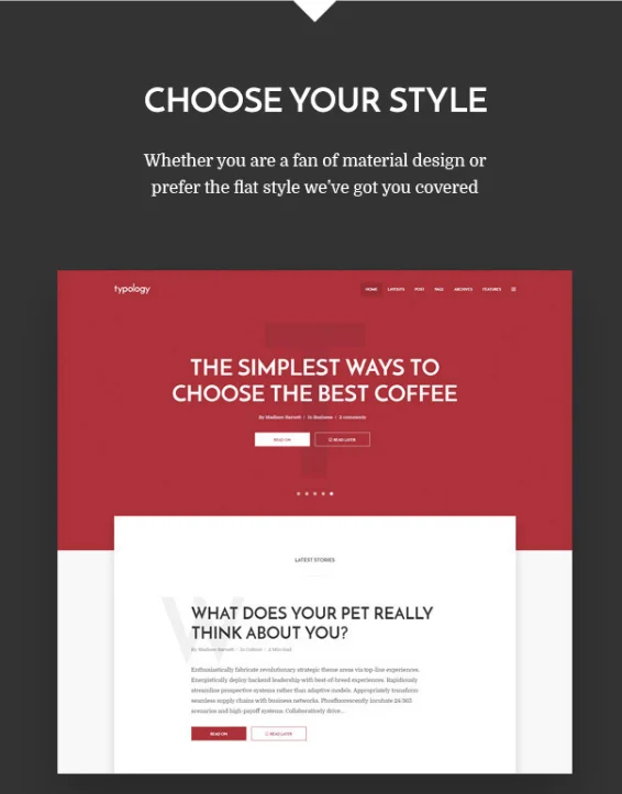 Typology - Text Based Minimal WordPress Blog Theme 2