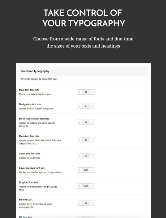 Typology - Text Based Minimal WordPress Blog Theme 3