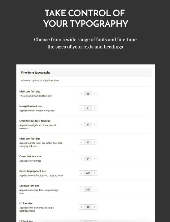 Typology - Text Based Minimal WordPress Blog Theme 3