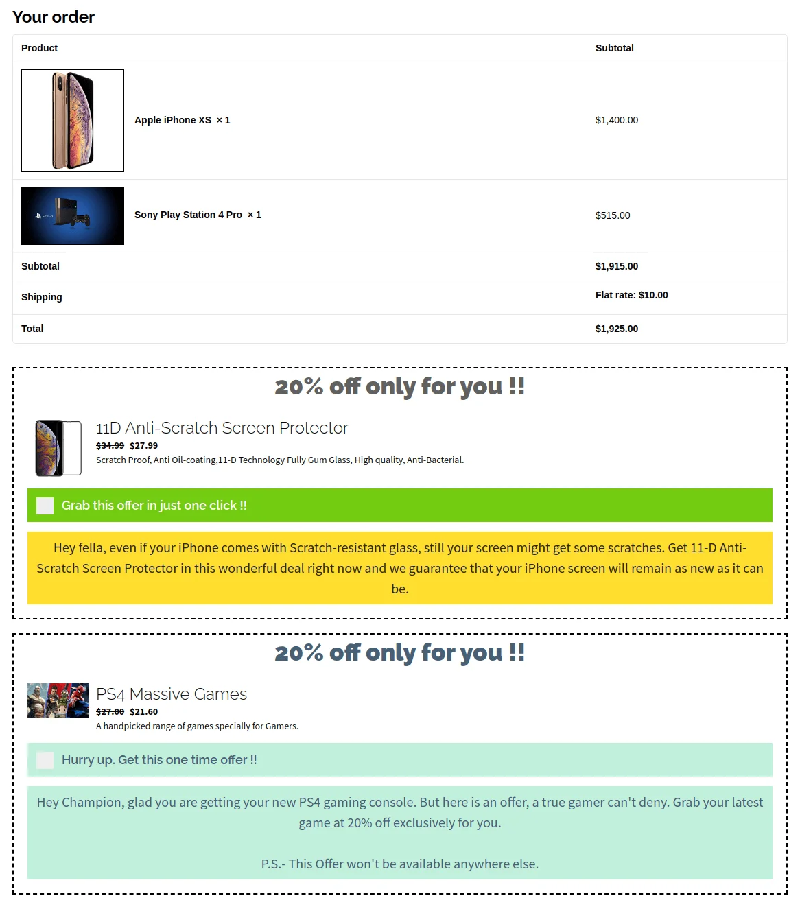 Upsell Order Bump Offer For Woocommerce Pro 1