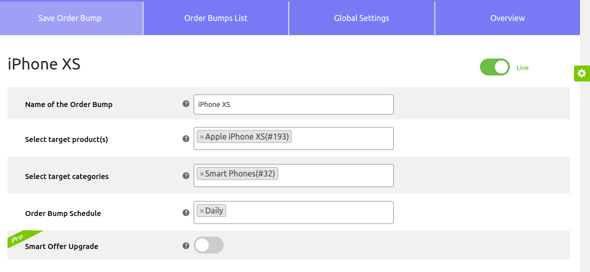 Upsell Order Bump Offer For Woocommerce Pro 2