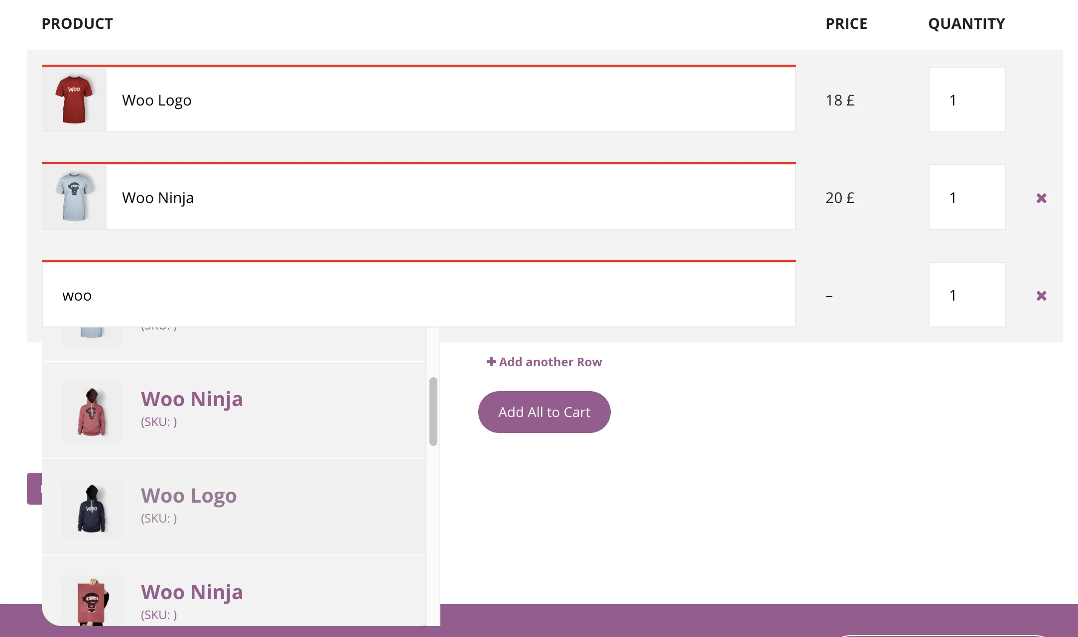 WooCommerce B2B Quick Order 2