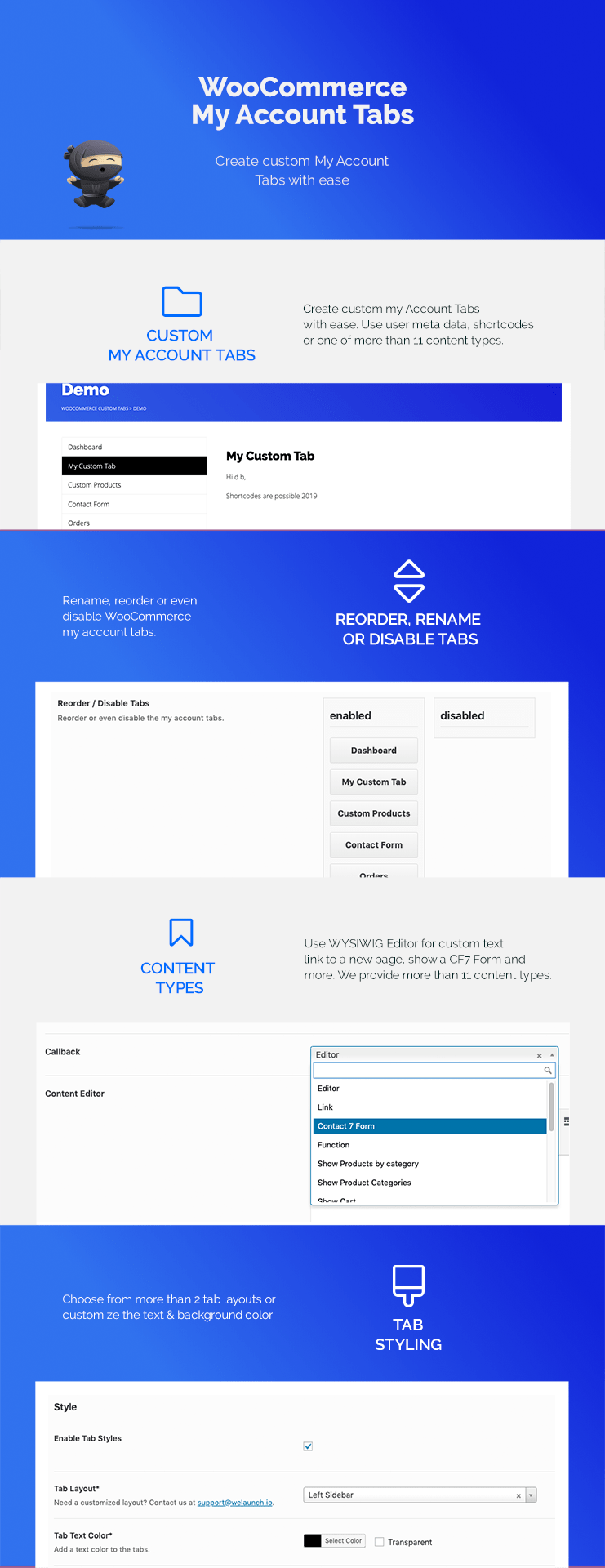 WooCommerce Custom My Account Pages 1