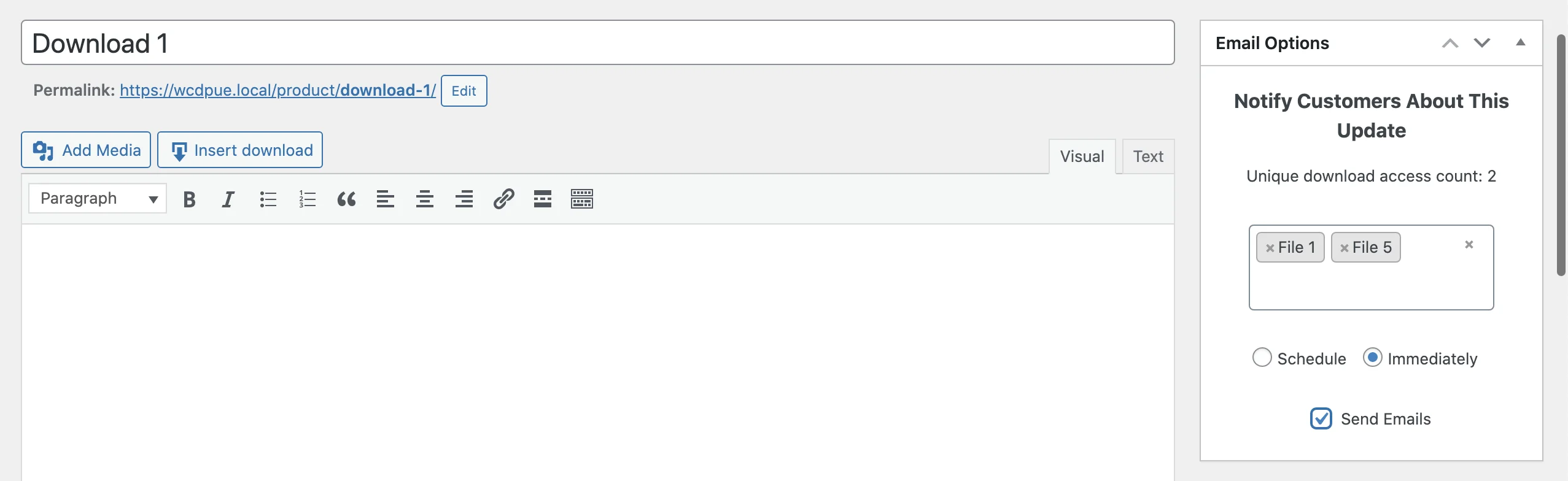 WooCommerce Downloadable Product Update E-mails v2.0.10 NULLED 5 WooCommerce Downloadable Product Update E-mails 5