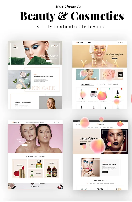 Yena v1.1.7.2 NULLED – Beauty & Cosmetic WooCommerce Theme 1 Yena – Beauty & Cosmetic WooCommerce Theme 1