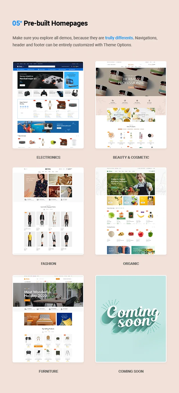 Zota - Elementor Multi-Purpose WooCommerce Theme 4