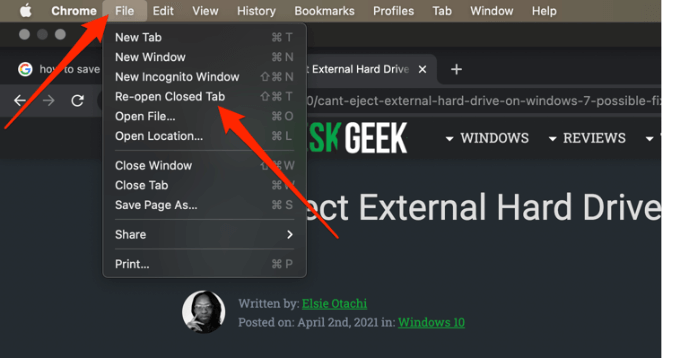 Cách mở lại tab trình duyệt đã đóng trong Chrome, Safari, Edge và Firefox 10 Cách mở lại tab trình duyệt đã đóng trong Chrome, Safari, Edge và Firefox