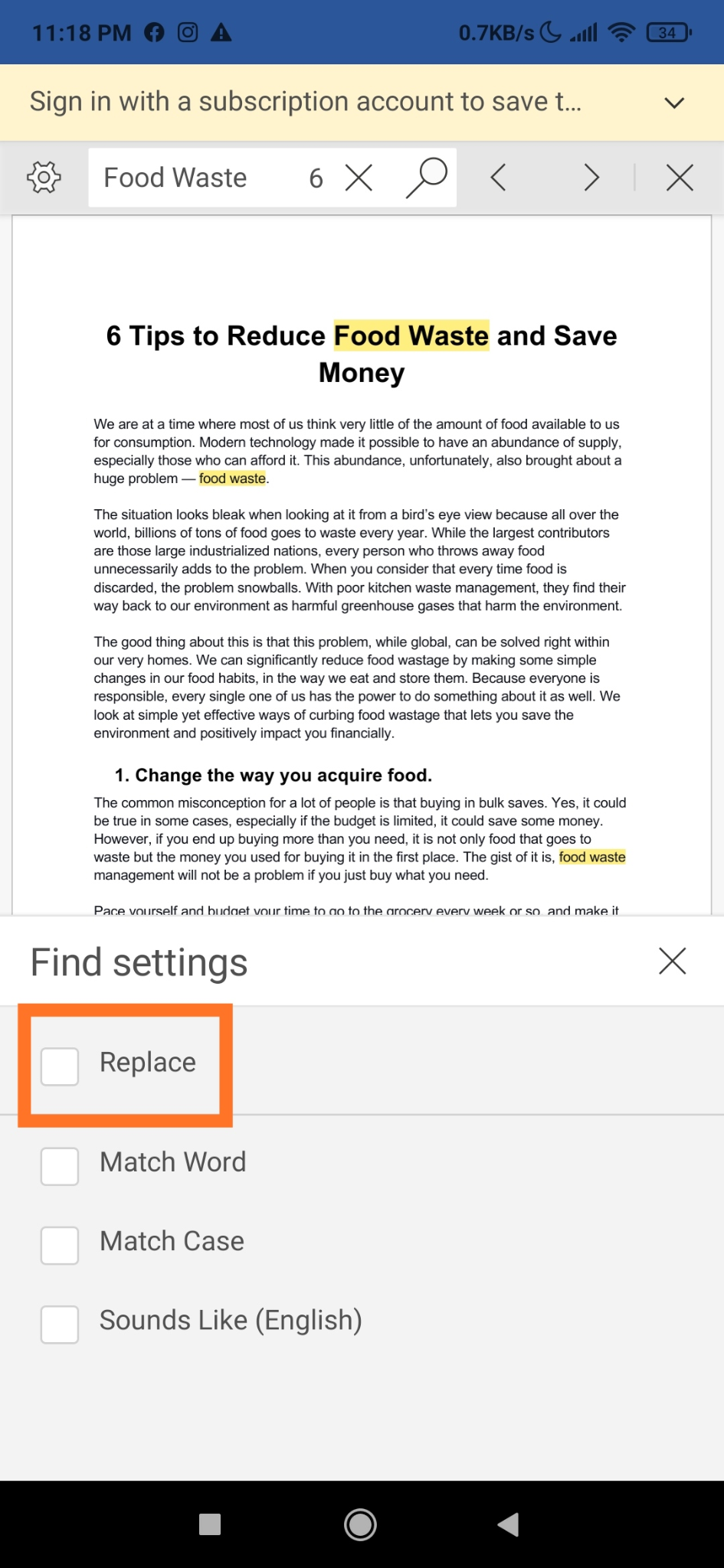 Cách tìm và thay thế các từ trong MS Word và Google Docs 12 Cách tìm và thay thế các từ trong MS Word và Google Docs