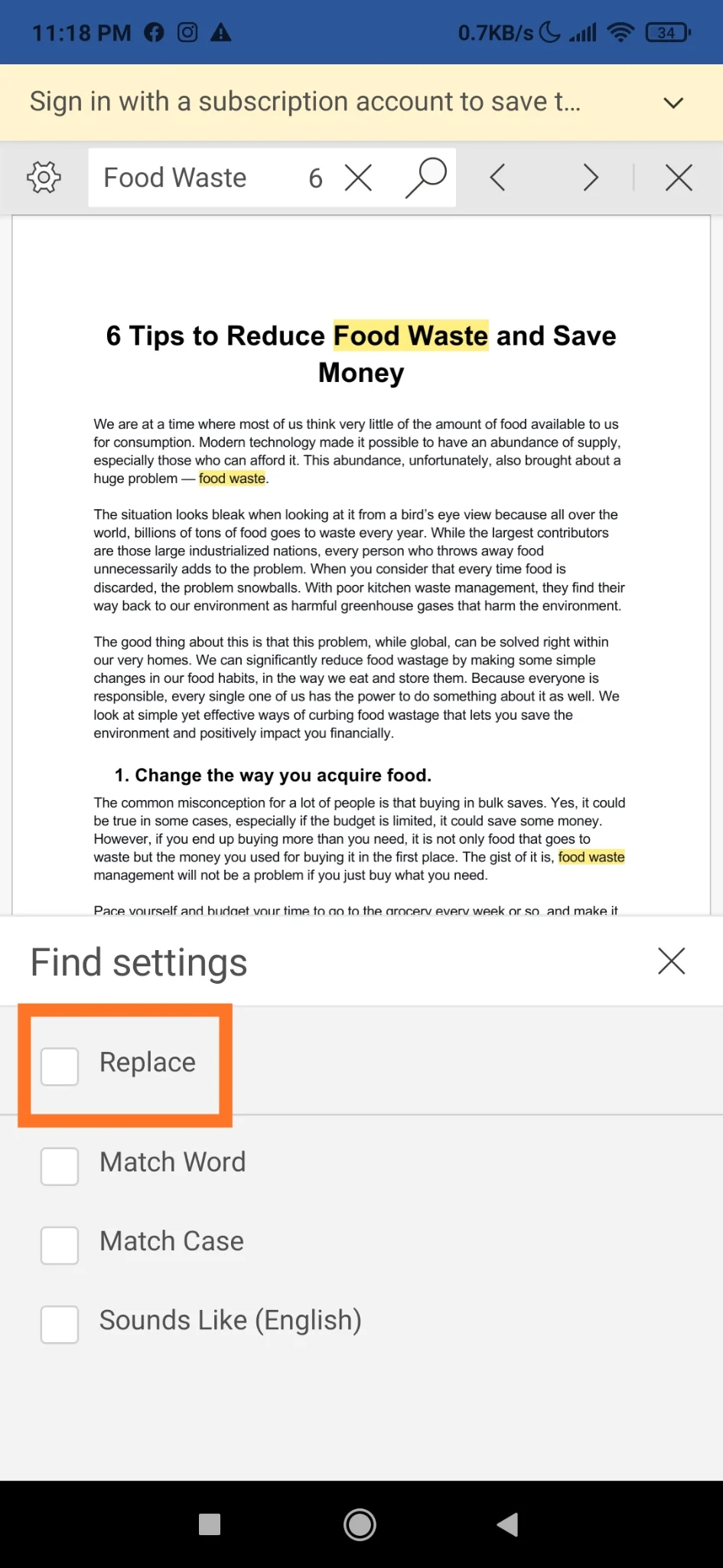 Cách tìm và thay thế các từ trong MS Word và Google Docs 12 Cách tìm và thay thế các từ trong MS Word và Google Docs