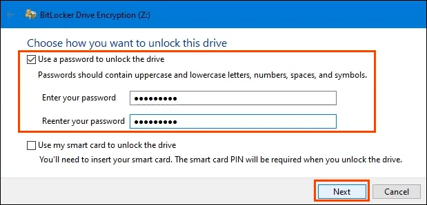 Cách mã hóa ổ cứng Windows 10 bằng Bitlocker 18 Cách mã hóa ổ cứng Windows 10 bằng Bitlocker
